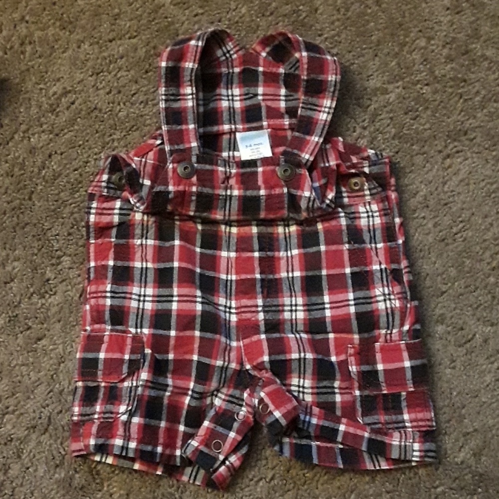 Gymboree Plaid Overalls